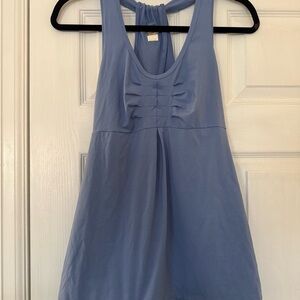 Lucy Sky Blue Ruched Tank Top
